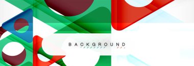 Arka plan daire ve üçgen