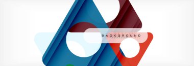 Arka plan daire ve üçgen