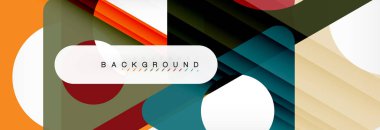 Geometrik arka plan. Modern örtüşen üçgenler. Mesajınız için alışılmadık renkli şekiller. İş veya teknik okul sunuyu, app kapak