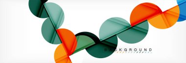 Daire modern geometrik arka plan illüstrasyon