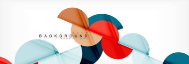 Daire modern geometrik arka plan illüstrasyon