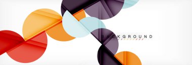 Yarı daire arka plan, modern geometrik desen tasarım. İş veya teknoloji tanıtım tasarım şablonu, broşür veya el ilanı desenli veya geometrik web afiş