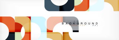 Renkli kareler kompozisyon soyut afiş. Gösterim amacıyla broşür veya el ilanı, sunum ve web tasarım düzeni