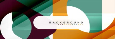 Geometrik arka plan. Modern örtüşen üçgenler. Mesajınız için alışılmadık renkli şekiller. İş veya teknik okul sunuyu, app kapak