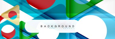 Arka plan daire ve üçgen