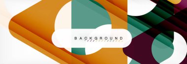 Geometrik arka plan. Modern örtüşen üçgenler. Mesajınız için alışılmadık renkli şekiller. İş veya teknik okul sunuyu, app kapak