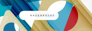 Arka plan daire ve üçgen