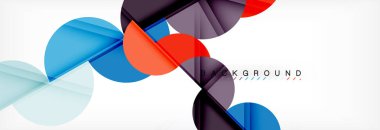 Yarı daire arka plan, modern geometrik desen tasarım. İş veya teknoloji tanıtım tasarım şablonu, broşür veya el ilanı desenli veya geometrik web afiş