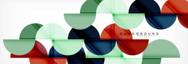 Yarı daire arka plan, modern geometrik desen tasarım. İş veya teknoloji tanıtım tasarım şablonu, broşür veya el ilanı desenli veya geometrik web afiş