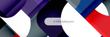 Renkli kare şekiller, geometrik modern arka plan