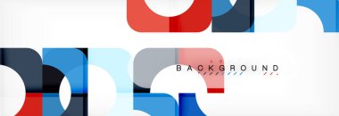 Renkli kare şekiller, geometrik modern arka plan