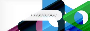 Arka plan daire ve üçgen