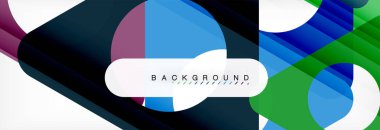 Arka plan daire ve üçgen