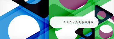 Arka plan daire ve üçgen