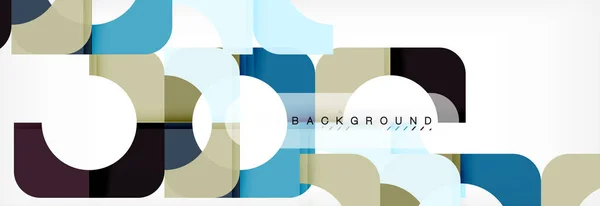 Geometrische Quadrate abstraktes Banner. Vektor-Illustration für Geschäftsbroschüre oder Flyer, Präsentation und Webdesign-Layout — Stockvektor