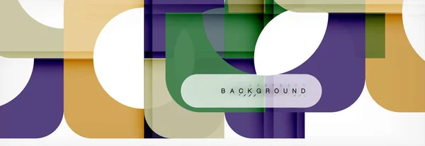 Bunte Quadrate Komposition abstrakte Banner. Illustration für Geschäftsbroschüre oder Flyer, Präsentation und Webdesign-Layout — Stockvektor