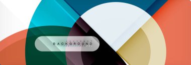 Vektör daire arka plan, geometrik tasarım