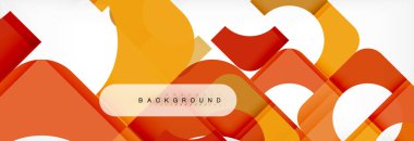 Renkli kare şekiller, geometrik modern arka plan