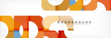 Renkli kare şekiller, geometrik modern arka plan