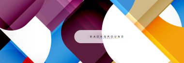 Renkli kareler kompozisyon soyut afiş. Gösterim amacıyla broşür veya el ilanı, sunum ve web tasarım düzeni