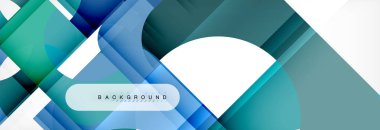 Renkli kareler kompozisyon soyut afiş. Gösterim amacıyla broşür veya el ilanı, sunum ve web tasarım düzeni