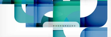 Renkli kareler kompozisyon soyut afiş. Gösterim amacıyla broşür veya el ilanı, sunum ve web tasarım düzeni