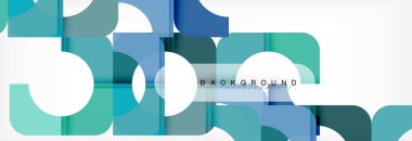 Renkli kareler kompozisyon soyut afiş. Gösterim amacıyla broşür veya el ilanı, sunum ve web tasarım düzeni