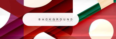 Arka plan daire ve üçgen