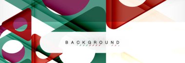 Arka plan daire ve üçgen