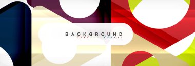 Geometrik arka plan. Modern örtüşen üçgenler. Mesajınız için alışılmadık renkli şekiller. İş veya teknik okul sunuyu, app kapak