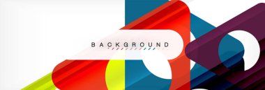 Geometrik arka plan. Modern örtüşen üçgenler. Mesajınız için alışılmadık renkli şekiller. İş veya teknik okul sunuyu, app kapak