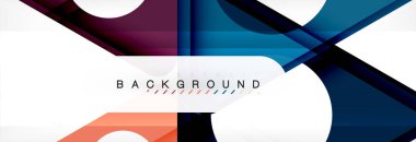 Geometrik arka plan. Modern örtüşen üçgenler. Mesajınız için alışılmadık renkli şekiller. İş veya teknik okul sunuyu, app kapak