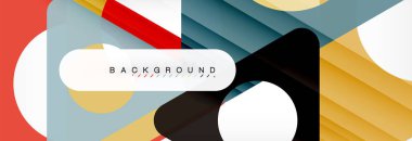 Arka plan daire ve üçgen