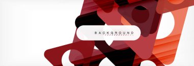 Geometrik arka plan, daireler ve üçgenler şekiller afiş. Gösterim amacıyla broşür veya el ilanı, sunum ve web tasarım düzeni