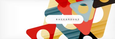 Arka plan daire ve üçgen