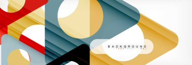 Arka plan daire ve üçgen