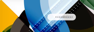 Vektör dairesel geometrik arka plan, tasarım şablonu