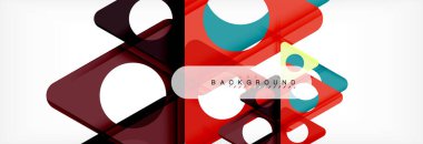 Geometrik arka plan. Modern örtüşen üçgenler. Mesajınız için alışılmadık renkli şekiller. İş veya teknik okul sunuyu, app kapak