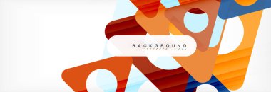 Geometrik arka plan. Modern örtüşen üçgenler. Mesajınız için alışılmadık renkli şekiller. İş veya teknik okul sunuyu, app kapak