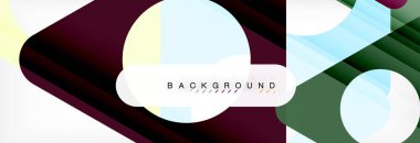 Geometrik arka plan. Modern örtüşen üçgenler. Mesajınız için alışılmadık renkli şekiller. İş veya teknik okul sunuyu, app kapak