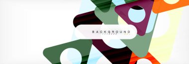 Geometrik arka plan. Modern örtüşen üçgenler. Mesajınız için alışılmadık renkli şekiller. İş veya teknik okul sunuyu, app kapak