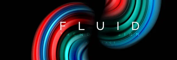 Fluid color motion concept — Stock Vector