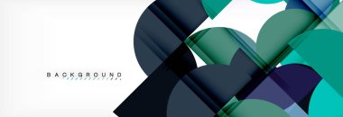 Daire modern geometrik arka plan illüstrasyon