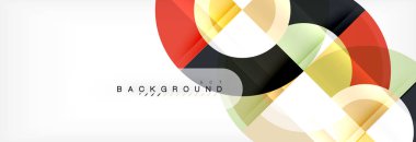 Vektör dairesel geometrik arka plan