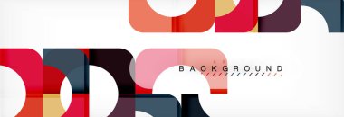 Renkli kare şekiller, geometrik modern arka plan