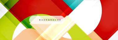 Renkli kare şekiller, geometrik modern arka plan