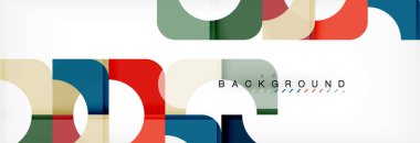 Renkli kareler kompozisyon soyut afiş. Gösterim amacıyla broşür veya el ilanı, sunum ve web tasarım düzeni