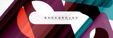 Arka plan daire ve üçgen