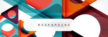 Arka plan daire ve üçgen