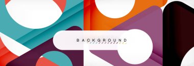 Arka plan daire ve üçgen